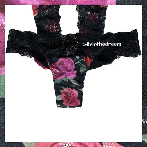 Beach Bunny Mercy Me  Rose and Rhinestone One Piece Monokini SZ L $259 - Picture 14 of 14